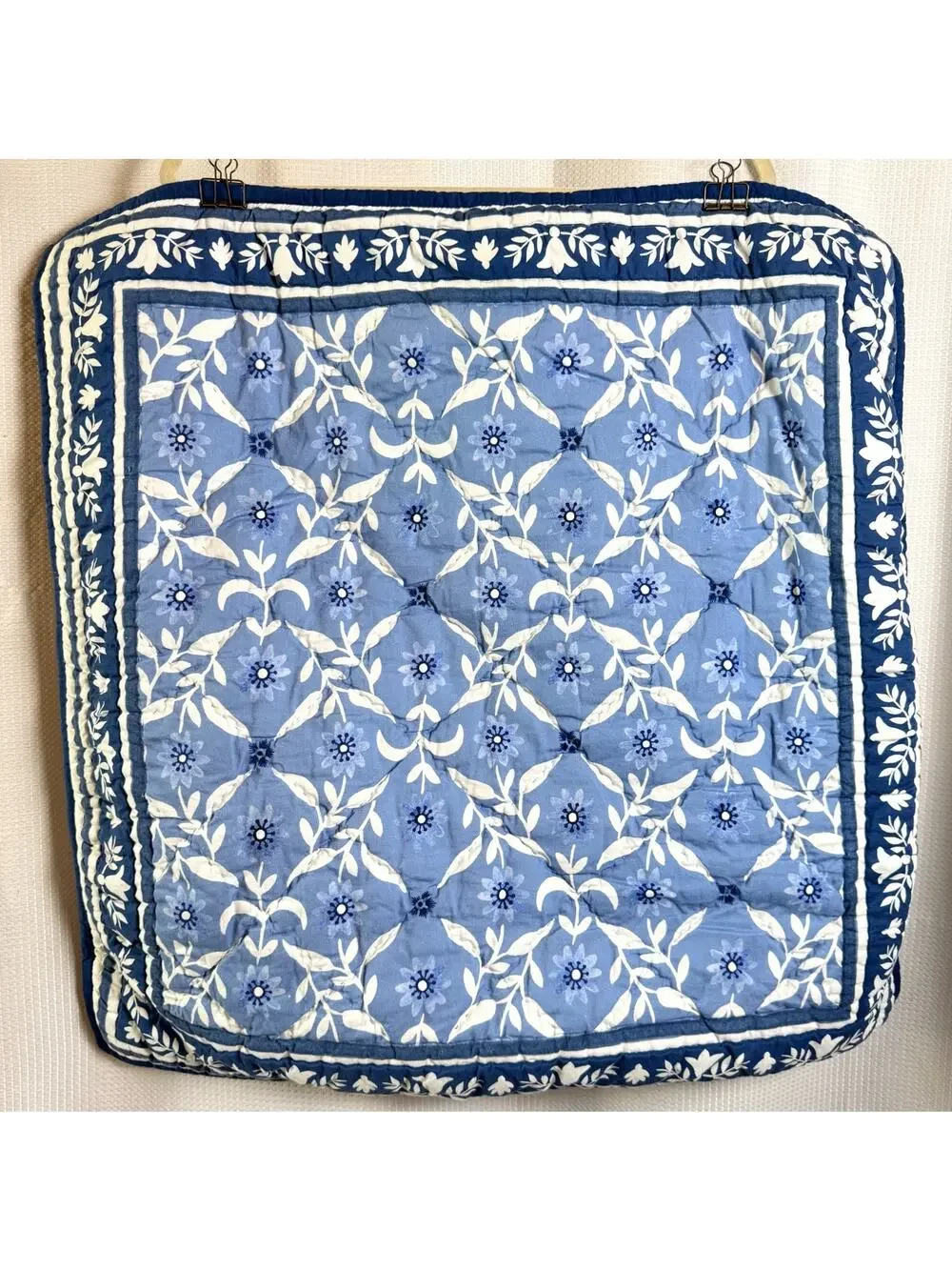 Pottery Barn X Mark D. Skies Pillow Shams Clementine Quilted Euro Covers in EUC